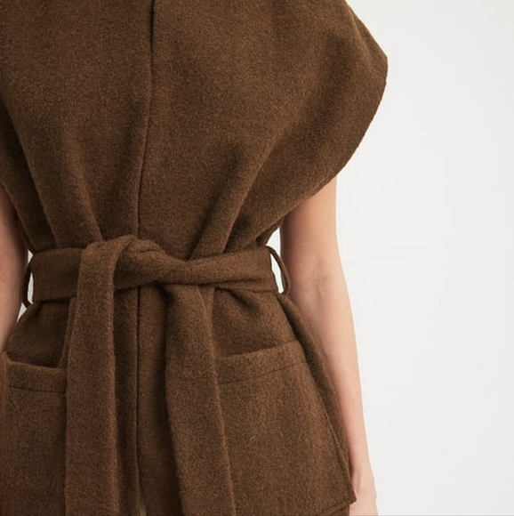 Brown Wool Blend Vest - Picture 4 of 7